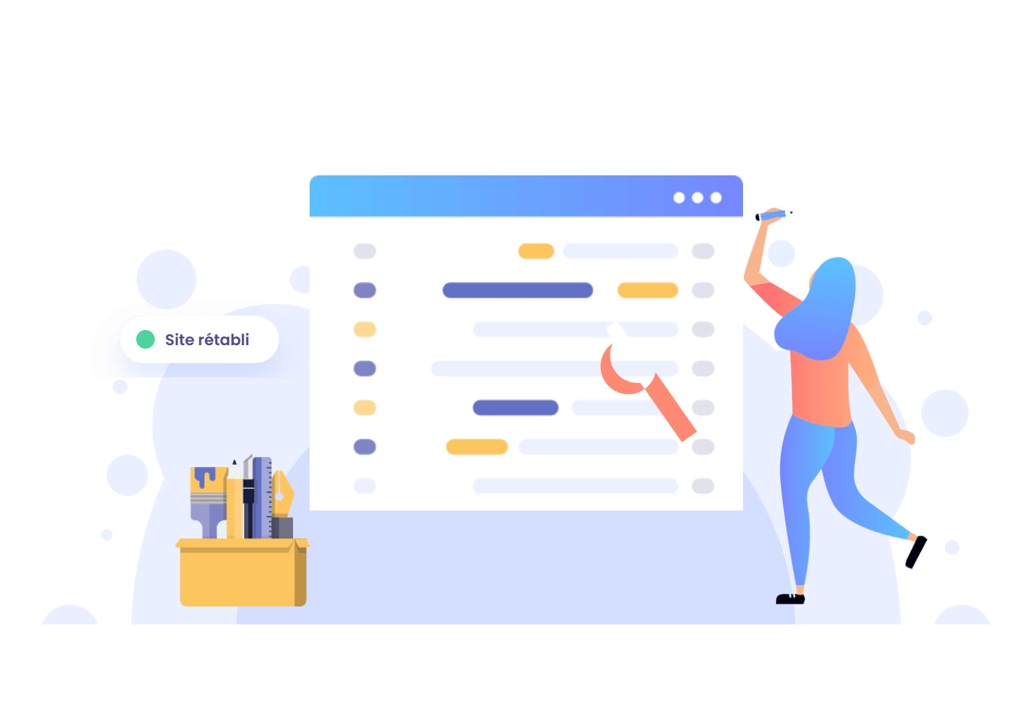 Illustration : Dépannage WordPress